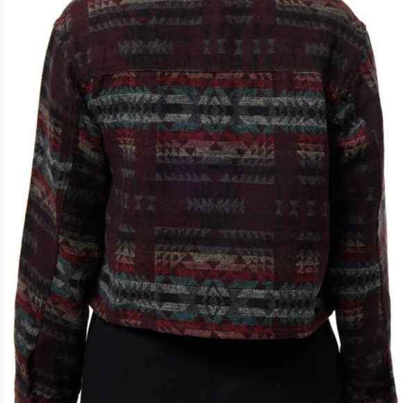 Women's Multicolor Patterned Jacket large Aztec - Picture 2 of 2